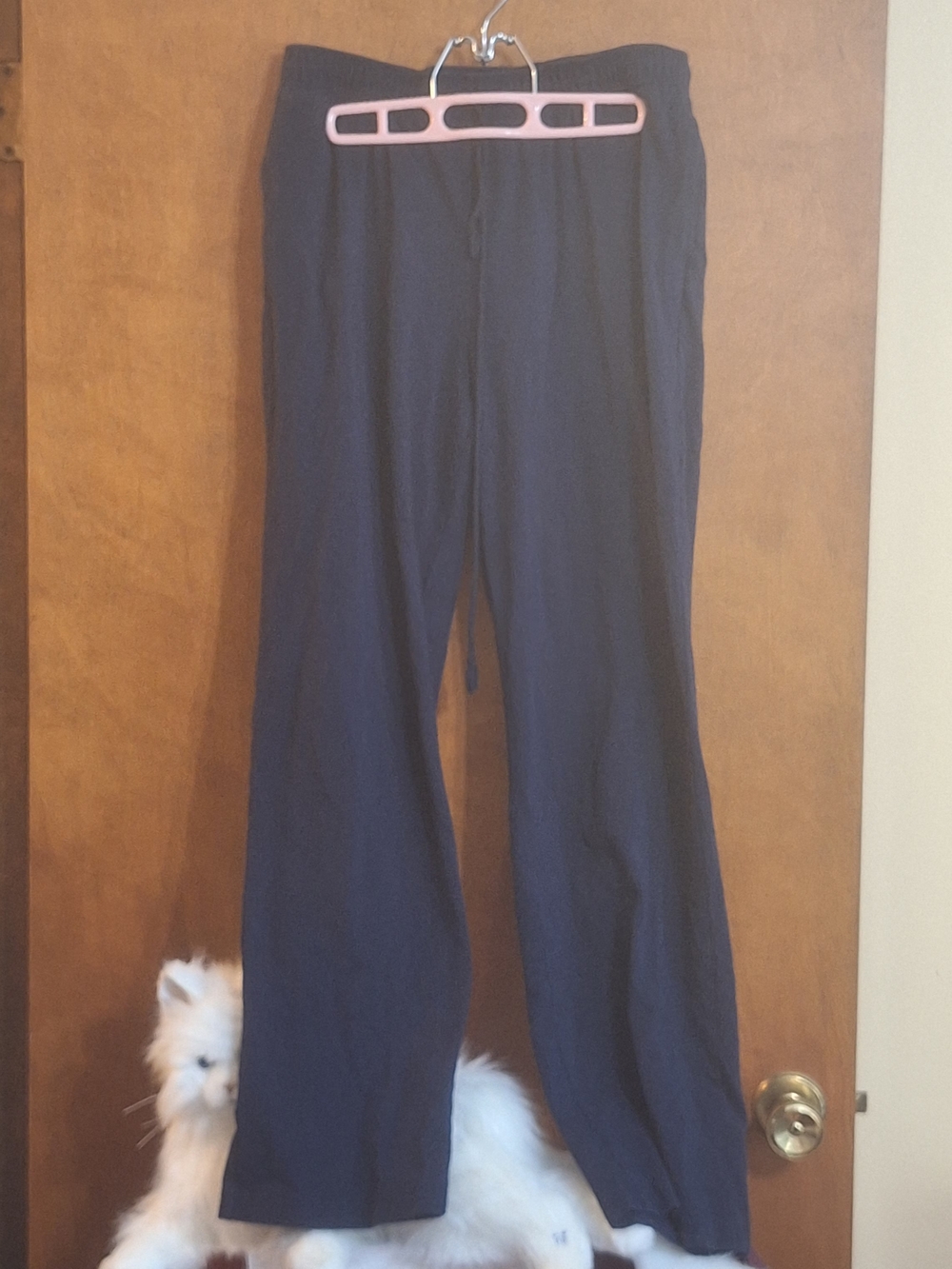 Karen Scott Navy Casual Drawstring Pants